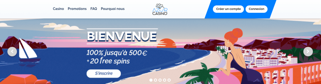 Azur Casino welcome bonus logo
