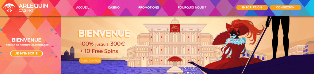 Arlequin Casino Welcome Bonus 