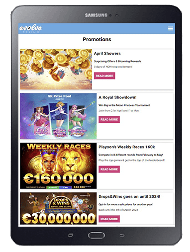 Evolve Casino Welcome Bonus & Promotions