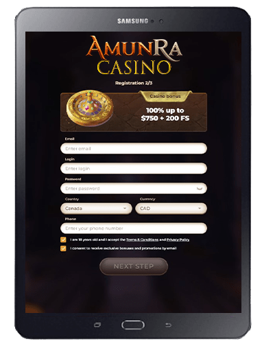 How To Register At AmuRa Casino