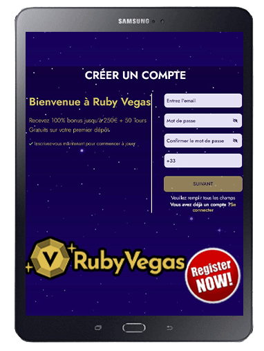 How To Register AT RubyVegas Casino?