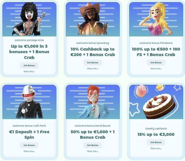 The Neon 54 Casino Welcome Bonus Package